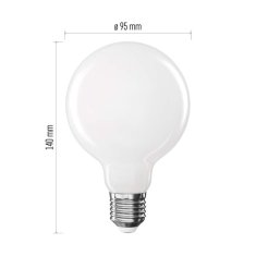 Emos LED žárovka Filament Globe / E27 / 7,8 W (75 W) / 1 055 lm / neutrální bílá