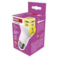 Emos LED žárovka Classic R63 / E27 / 7 W (60 W) / 806 lm / teplá bílá