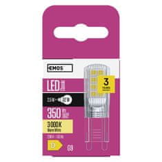 Emos LED žárovka Classic JC / G9 / 2,5 W (32 W) / 350 lm / teplá bílá