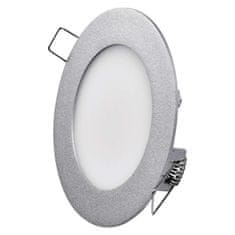 Emos LED podhledové svítidlo PROFI stříbrné, 12 cm, 6 W, neutrální bílá