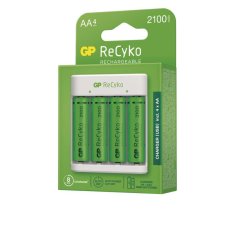 GP Nabíječka baterií GP Eco E411 + 4× AA ReCyko 2100