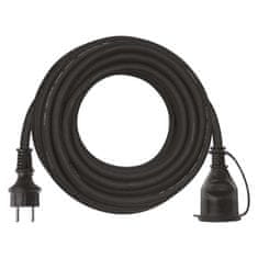 Emos Venkovní prodlužovací kabel 10 m / 1 zásuvka / černý / guma-neopren / 230 V / 2,5 mm2