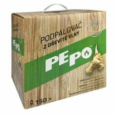 PE-PO podpalovač z dřevité vlny 150 ks