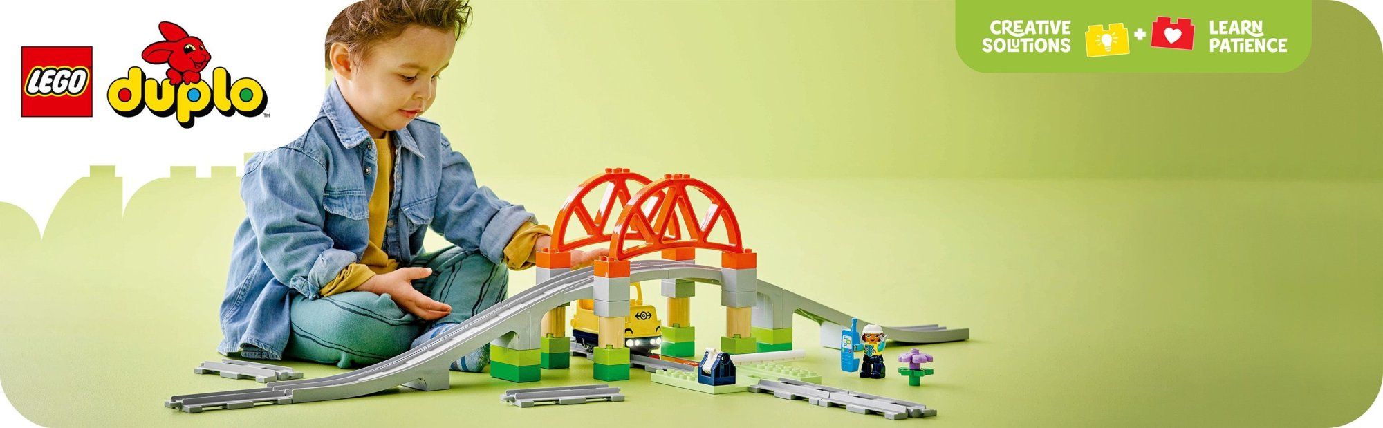 LEGO DUPLO 10426 Železniční most a koleje – rozšiřující sada