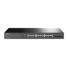 TP-Link "JetStream 28-Port Gigabit Smart Switch with 24-Port PoE+ PORT: 24× Gigabit PoE+ Ports, 4× Gigabit SFP SlotsS