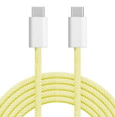 Krüger&Matz Kabel USB-C / USB-C 60W 1,5 m žlutý Kruger&Matz KM1271-1,5Y Basic