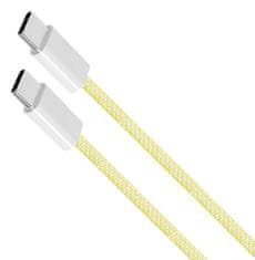 Krüger&Matz Kabel USB-C / USB-C 60W 1,5 m žlutý Kruger&Matz KM1271-1,5Y Basic