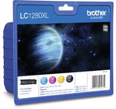 Brother LC-1280XL sada inkoustů - black, magenta, yellow, cyan