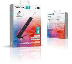 Connect IT laserové ukazovátko (AAA baterie), ČERNÉ