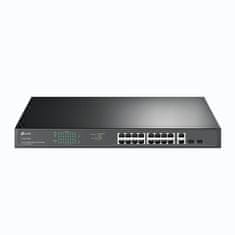 TP-Link TL-SG1218MP Switch 16x GLAN PoE+ 2x GLAN 2x SFP 19"rackmount PoE budgetem 250W.