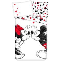 Jerry Fabrics Bavlněné ložní povlečení Zamilovaní Minnie & Mickey Mouse