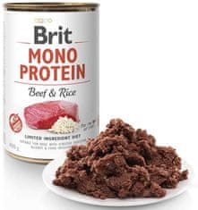 Brit Konzerva Mono Protein hovězí s rýží 400g