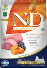 N&D Krmivo Dog Adult Mini Grain Free Pumpkin Lamb & Blueberry 7kg