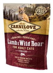 Carnilove Krmivo Sterilised Adult Cats Lamb & Wild Boar 0,4kg