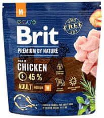 Brit Krmivo Premium by Nature Adult M 1kg