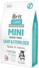 Brit Krmivo Care Mini Grain Free Light & Sterilised 2kg