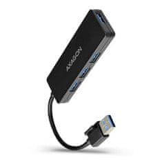 HUE-G1A, 4x USB 3.2 Gen 1 SLIM hub, kabel Type-A 14cm napevno