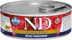 N&D Konzerva Cat Quinoa Weight Managment 80g