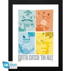 GB eye Pokémon Zarámovaný plakát - Pikachu 30 x 40 cm