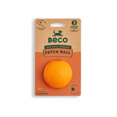 Beco Fetch Ball Hračka pro psy oranžová 6,5cm