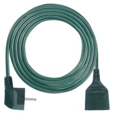 Emos Prodlužovací kabel 5 m / 1 zásuvka / zelený / PVC / 1 mm2