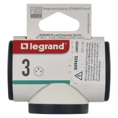 LEGRAND Revolution Rozbočovací zásuvka 3× kulatá