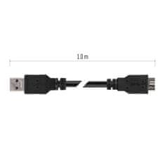 Emos USB kabel 3.0 A vidlice – micro B vidlice 1m