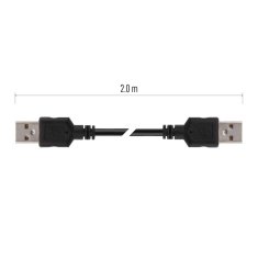 Emos USB kabel 2.0 A vidlice – A vidlice 2m