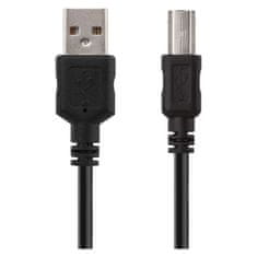 Emos USB kabel 2.0 A vidlice – B vidlice 2m