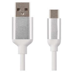 Emos Nabíjecí a datový kabel USB-A 2.0 / USB-C 2.0, 1 m, bílý