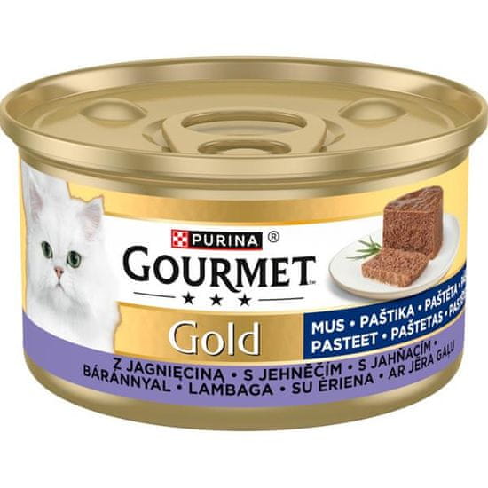 Gourmet Gold cat konz.-paštika s jehněčím 85 g