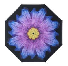 Blooming Brollies Dámský holový deštník Inside Out Purple Daisy Umbrella