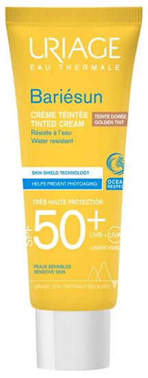 Uriage Tónovaný pleťový krém na opalování SPF 50+ Bariesun Golden Tint (Tinted Cream) 50 ml