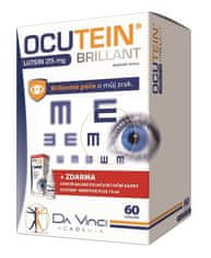 Ocutein Brillant Lutein 25 mg 60 tob.+ Ocutein Sensitive zvlhčující oční kapky 15 ml ZDARMA