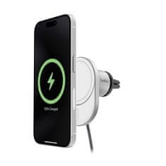 Belkin BOOST CHARGE Qi2 Magnetický držák s nabíjením do auta, 15W, šedý