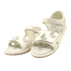 American Club Dívčí sandály na suchý zip Butterfly White velikost 30