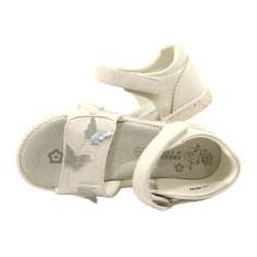 American Club Dívčí sandály na suchý zip Butterfly White velikost 30