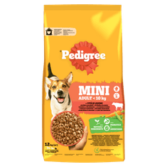 Pedigree granule hovězí se zeleninou pro dospělé psy malých plemen 12 kg