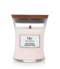 Woodwick Vonná svíčka váza Sheer Tuberose 275 g