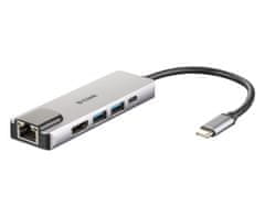 D-Link 5-in-1 USB-C Hub with HDMI/Ethernet and Power Delivery