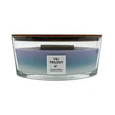 Woodwick Vonná svíčka loď Trilogy Calming Retreat 453,6 g