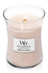 Woodwick Vonná svíčka váza Vanilla & Sea Salt 275 g