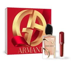 Giorgio Armani Sì Intense (2023) - EDP 100 ml + rtěnka Lip Maestro Satin 4 ml