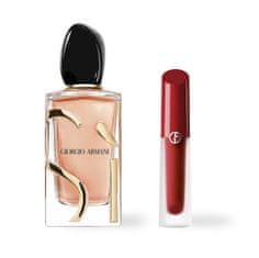 Giorgio Armani Sì Intense (2023) - EDP 100 ml + rtěnka Lip Maestro Satin 4 ml