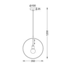 ACA ACA Lighting Style závěsné svítidlo V35181BS