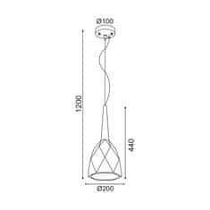 ACA ACA Lighting Vintage závěsné svítidlo V35146