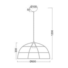 ACA ACA Lighting Vintage závěsné svítidlo OD543660