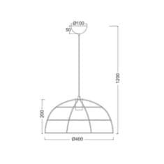 ACA ACA Lighting Vintage závěsné svítidlo OD543640