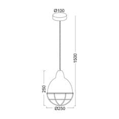 ACA ACA Lighting Vintage závěsné svítidlo OD5399