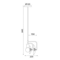 ACA ACA Lighting Avantgarde závěsné svítidlo V362981P